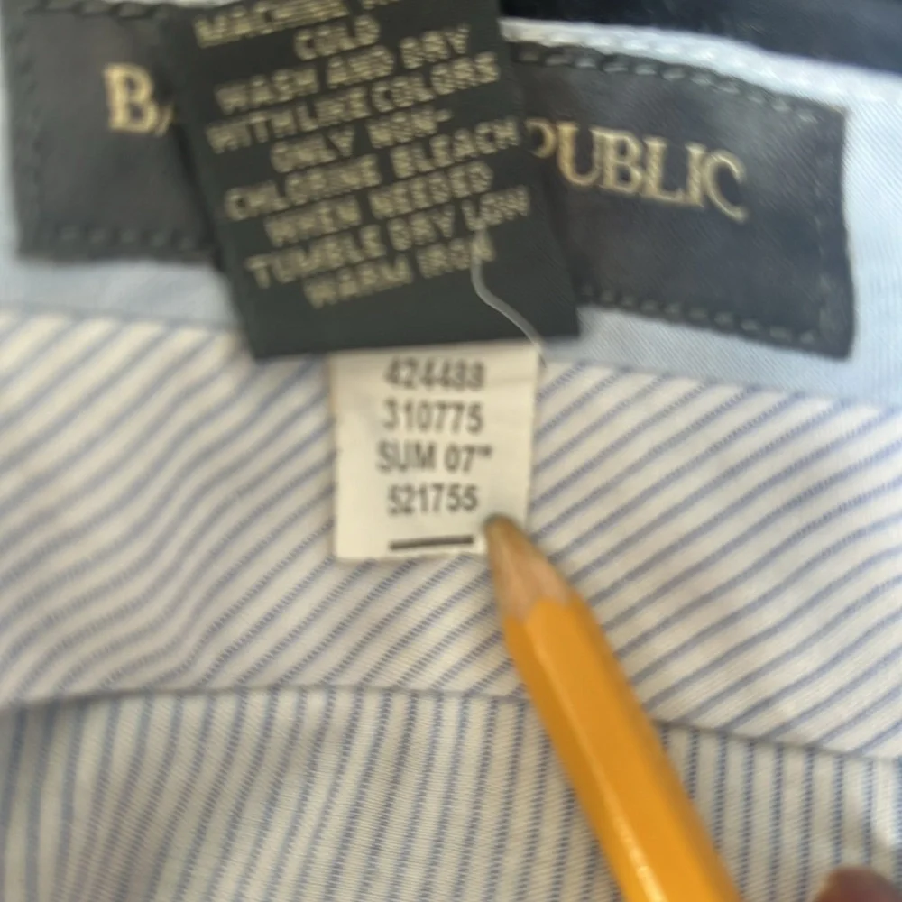 Banana Republic Mens Cotton Straight Black Pants Size 36 X 30‎